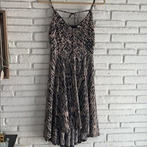 Jessica Simpson Boho High Low Maxi Dress Strappy Printed Women’s M